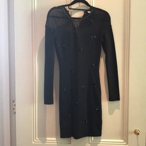 Figure tight black dress